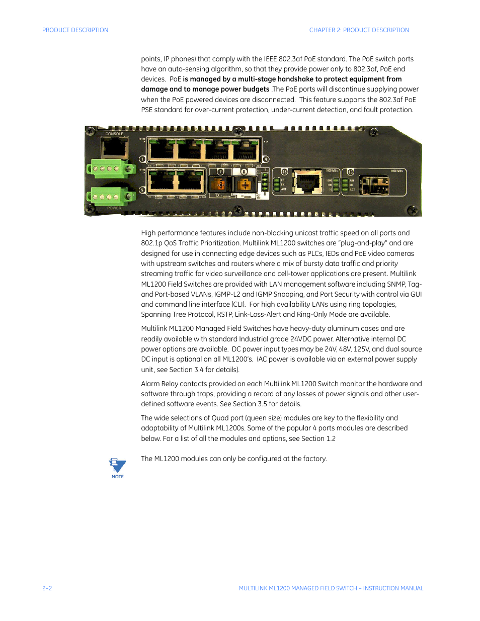 GE MULTILINK ML1200 User Manual | Page 38 / 344