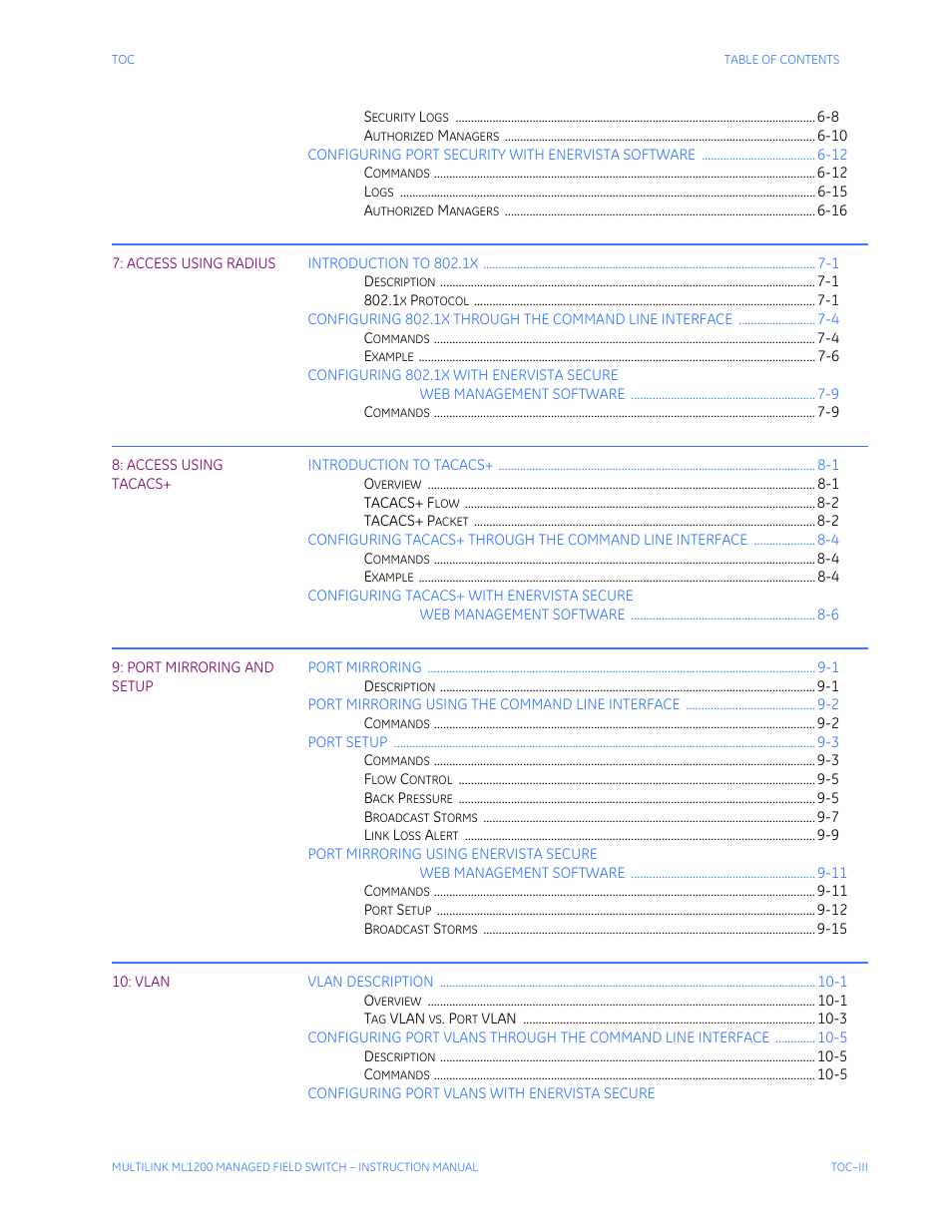 GE MULTILINK ML1200 User Manual | Page 5 / 344