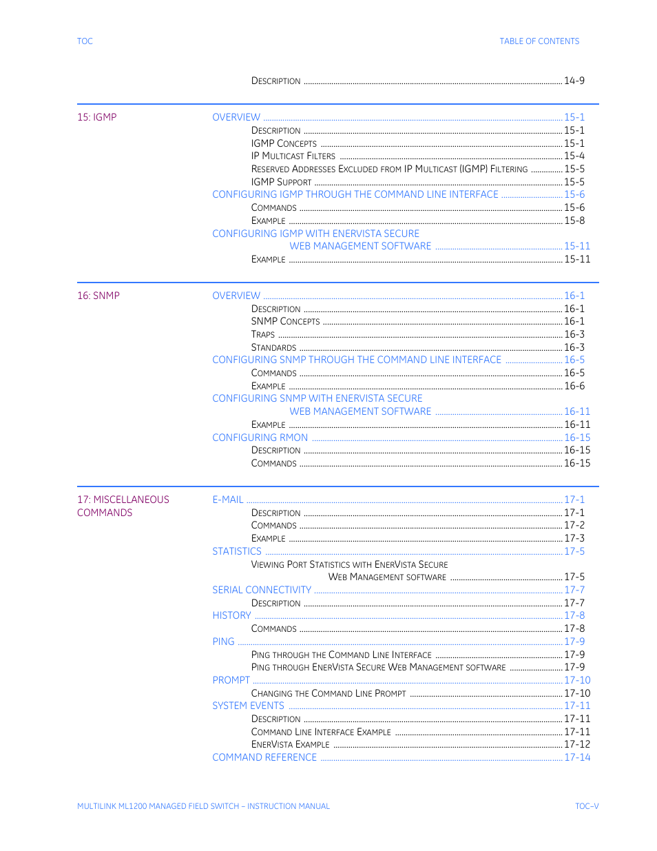 GE MULTILINK ML1200 User Manual | Page 7 / 344