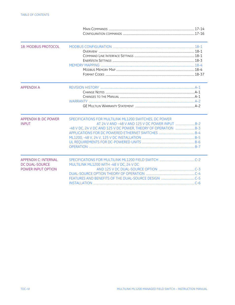 GE MULTILINK ML1200 User Manual | Page 8 / 344