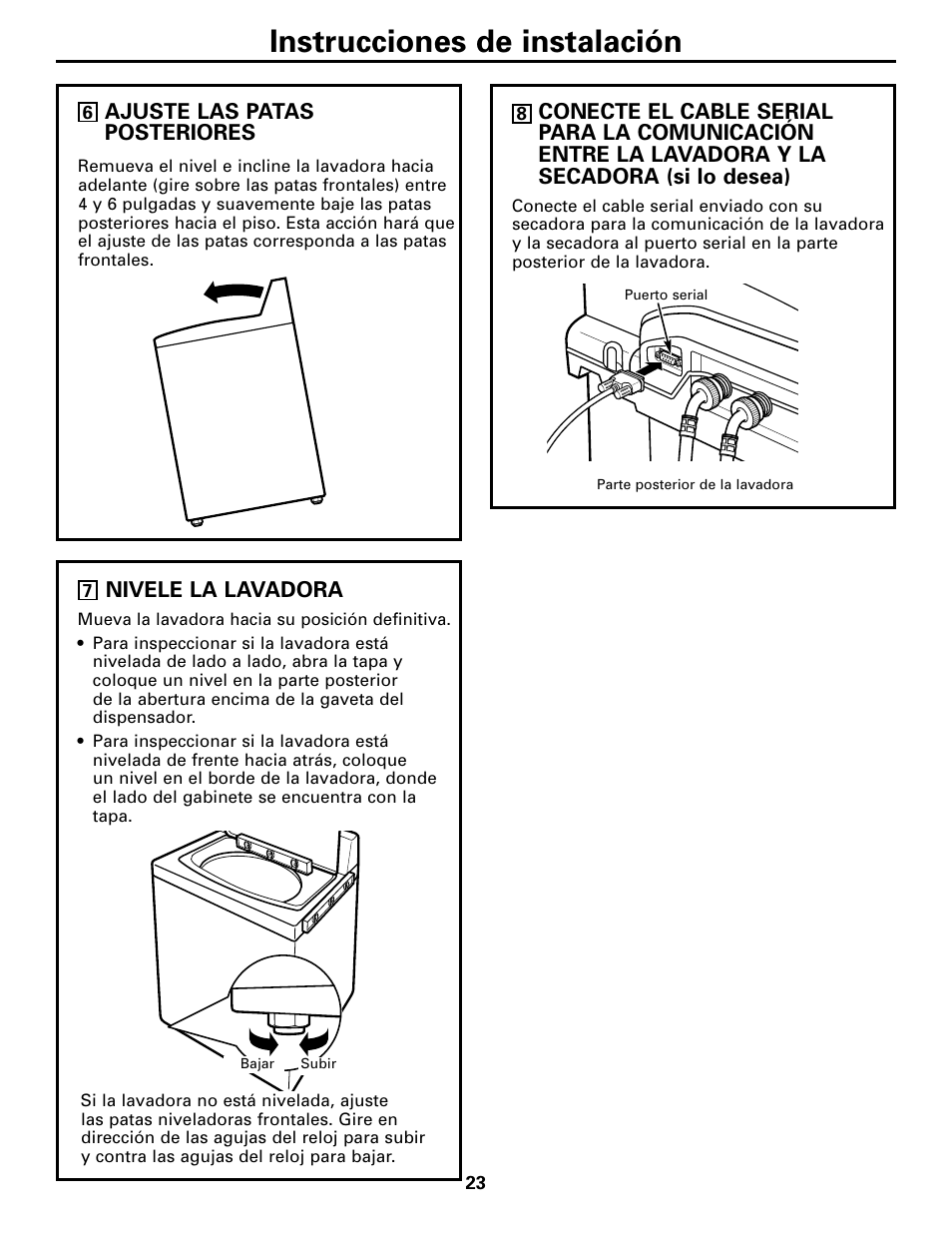 Instrucciones de instalación | GE WPGT9350 User Manual | Page 57 / 68