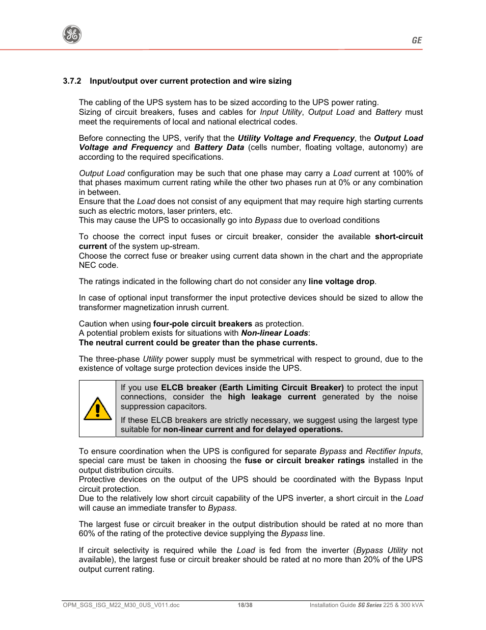 GE 225 User Manual | Page 18 / 38