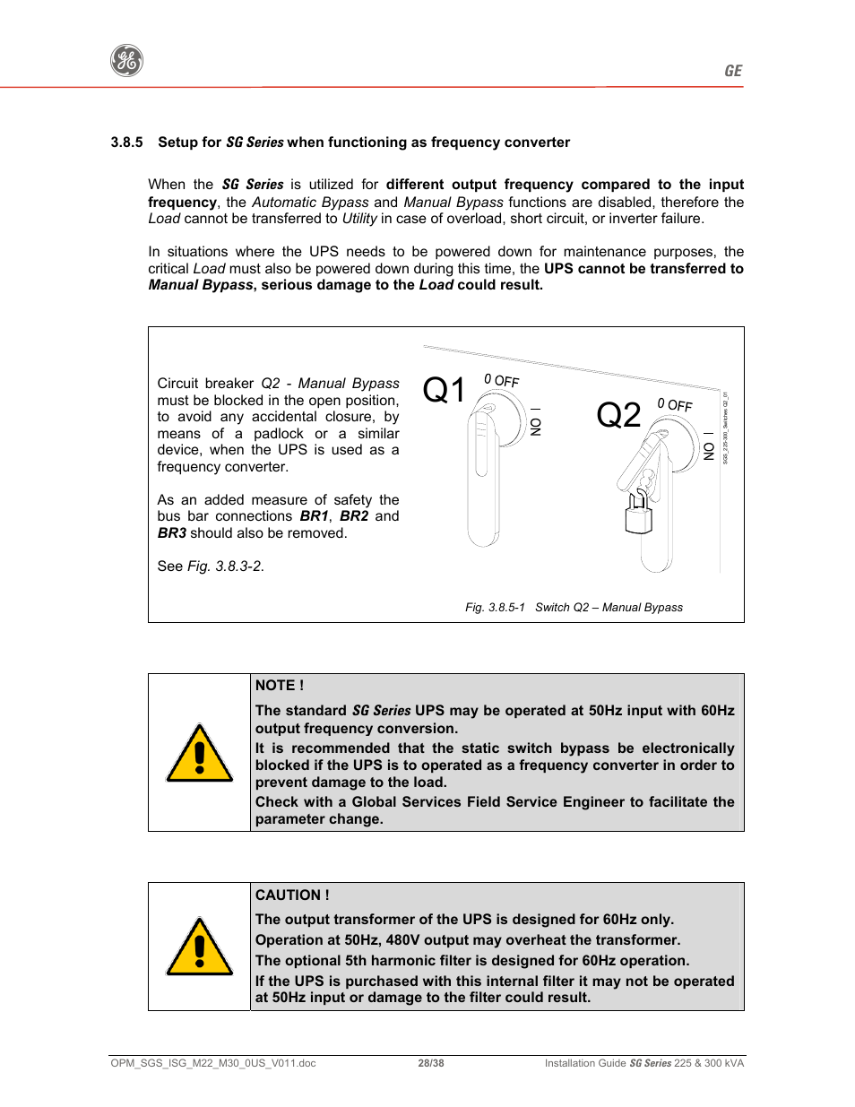 Q2 q1 | GE 225 User Manual | Page 28 / 38