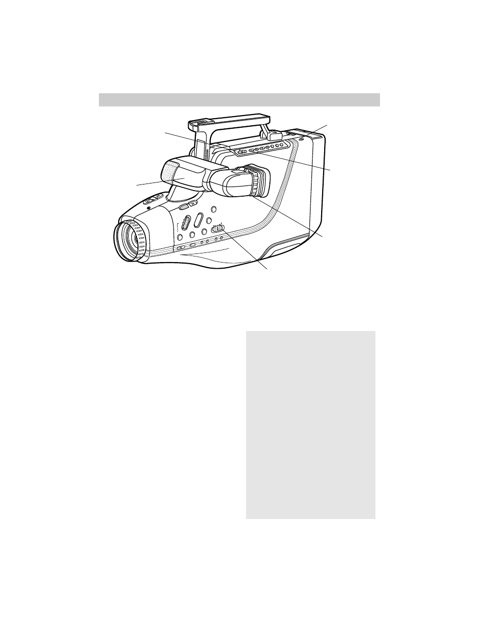 Place camera/vcr switch in, Slide power switch to turn on, First-time operation | Place camera/vcr switch in camera auto | GE CG709 User Manual | Page 8 / 80