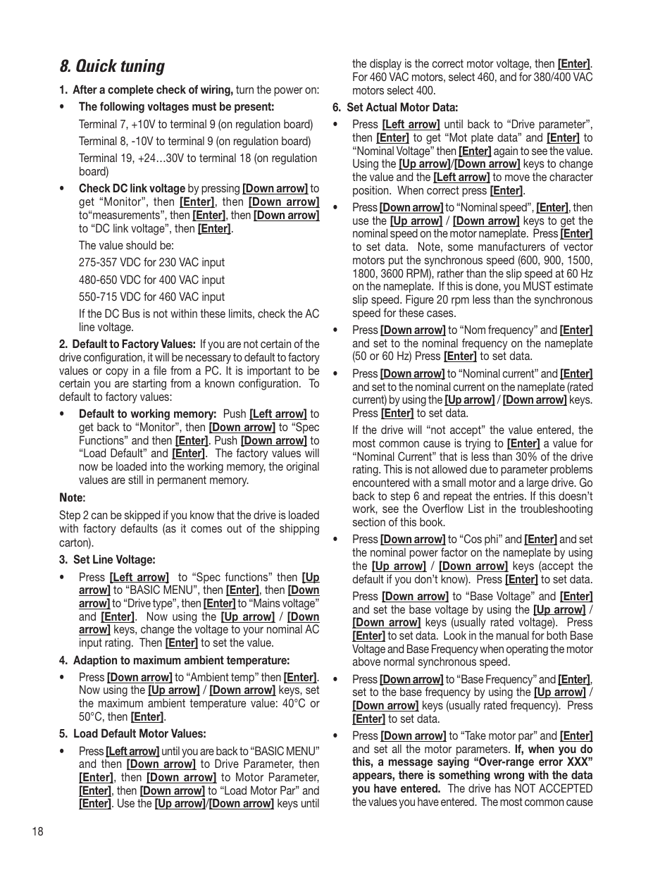 Quick tuning | GE AV-300i User Manual | Page 18 / 30