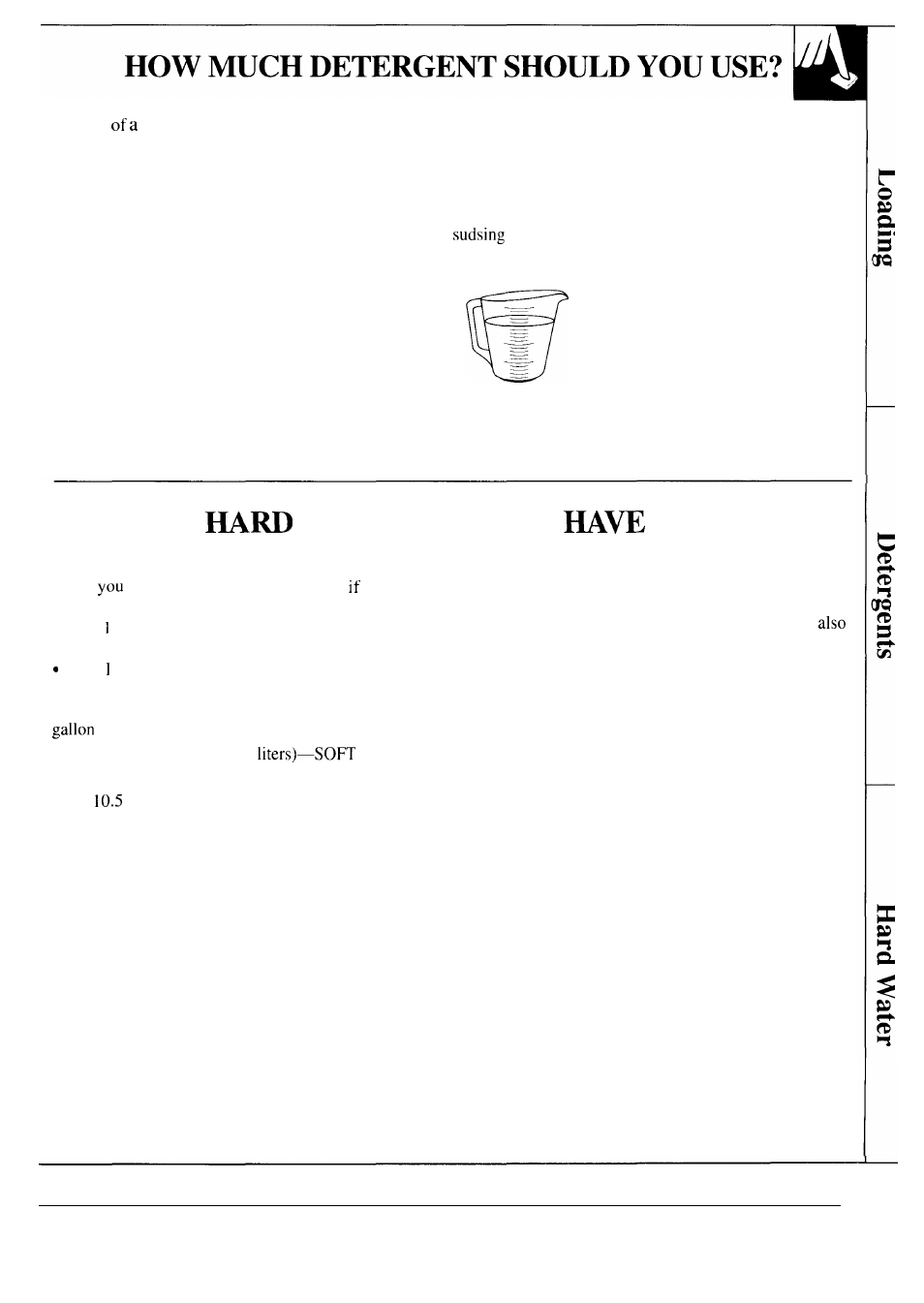 Preparation, Detergents and additives , 14, Hard water | Water—do you it | GE WA8610S User Manual | Page 13 / 24