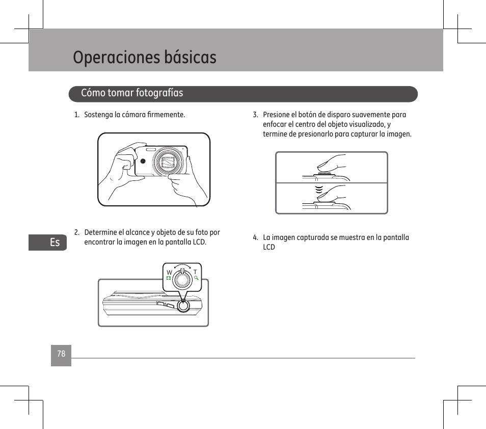 Operacones báscas | GE E1486TW User Manual | Page 80 / 124