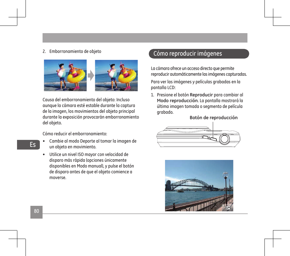 Cómo reproducr mágenes | GE E1486TW User Manual | Page 82 / 124