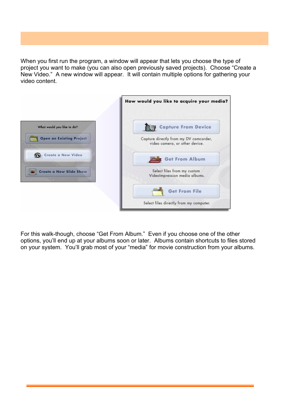 Getting started with videoimpression | GE EasyCam 98063 User Manual | Page 7 / 19