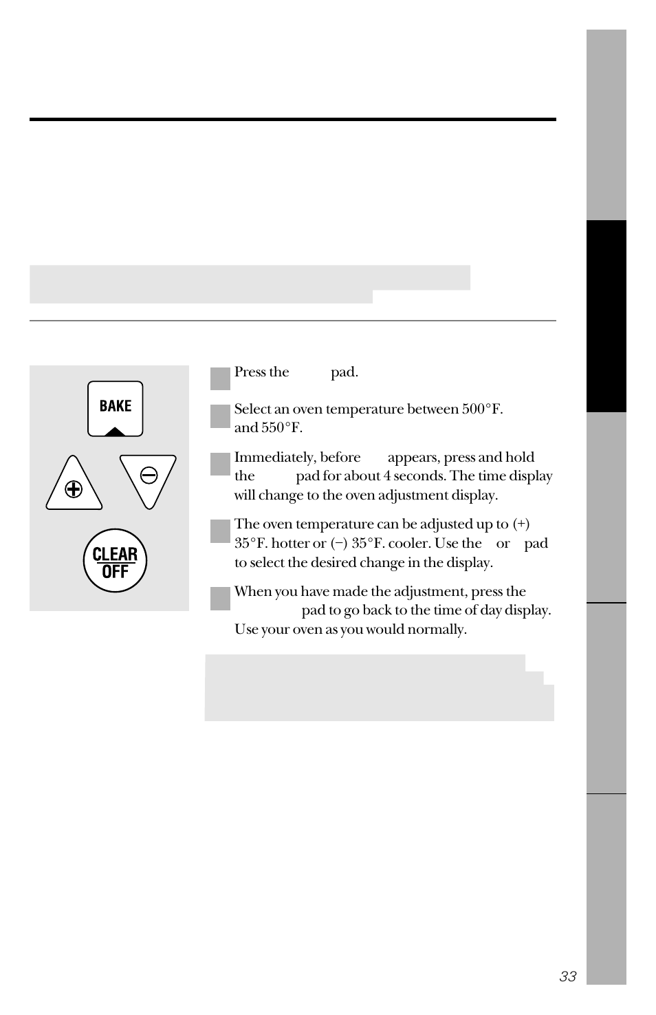 Oven thermostat, Adjust the oven thermostat—do it yourself | GE 49-8779 User Manual | Page 33 / 60