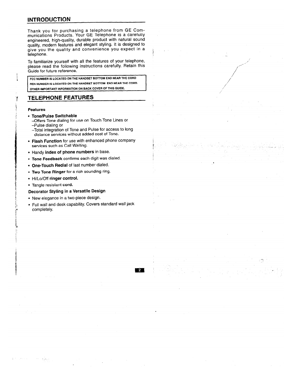 Iti irò roforonro, O rlr^h | GE 2-9200 User Manual | Page 3 / 16