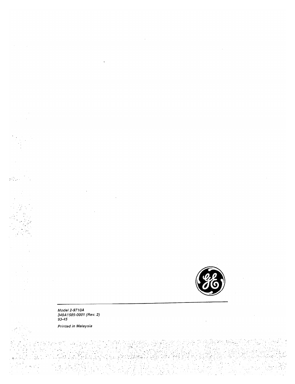 GE 2-9710 User Manual | Page 26 / 26