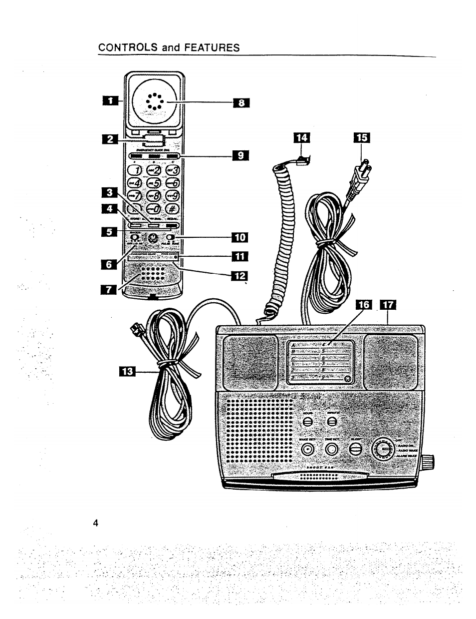 Controls and features | GE 2-9710 User Manual | Page 4 / 26