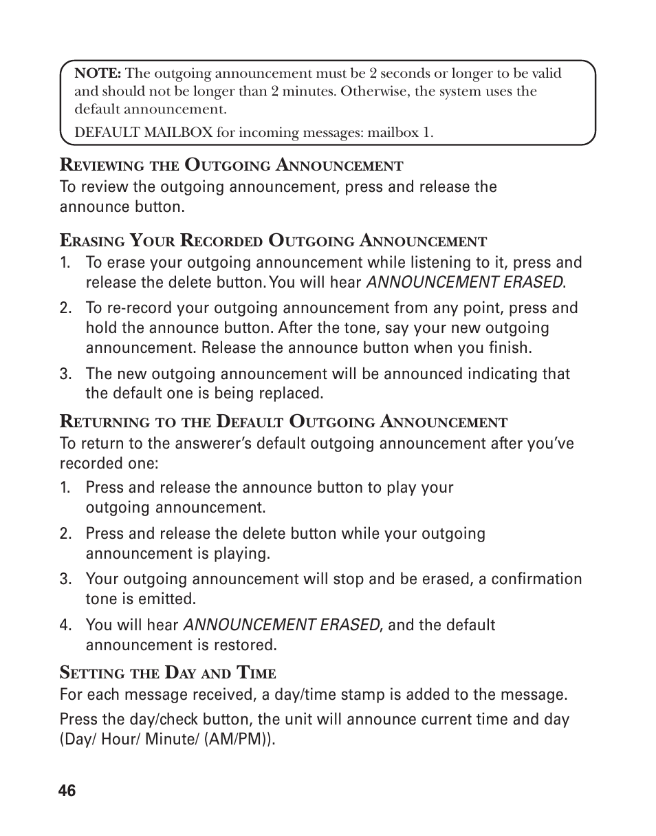 GE 25826 User Manual | Page 46 / 128