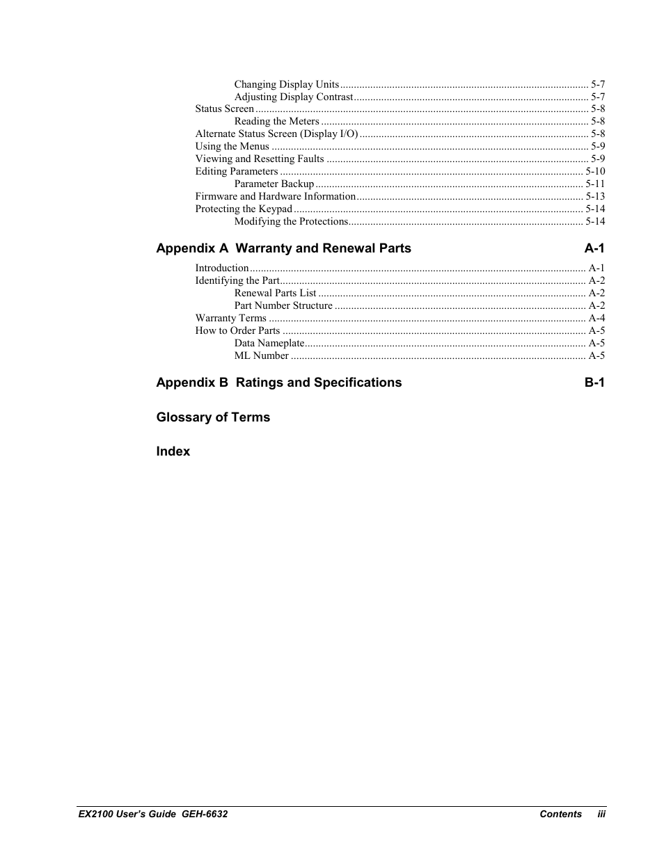 GE EX2100 User Manual | Page 11 / 118