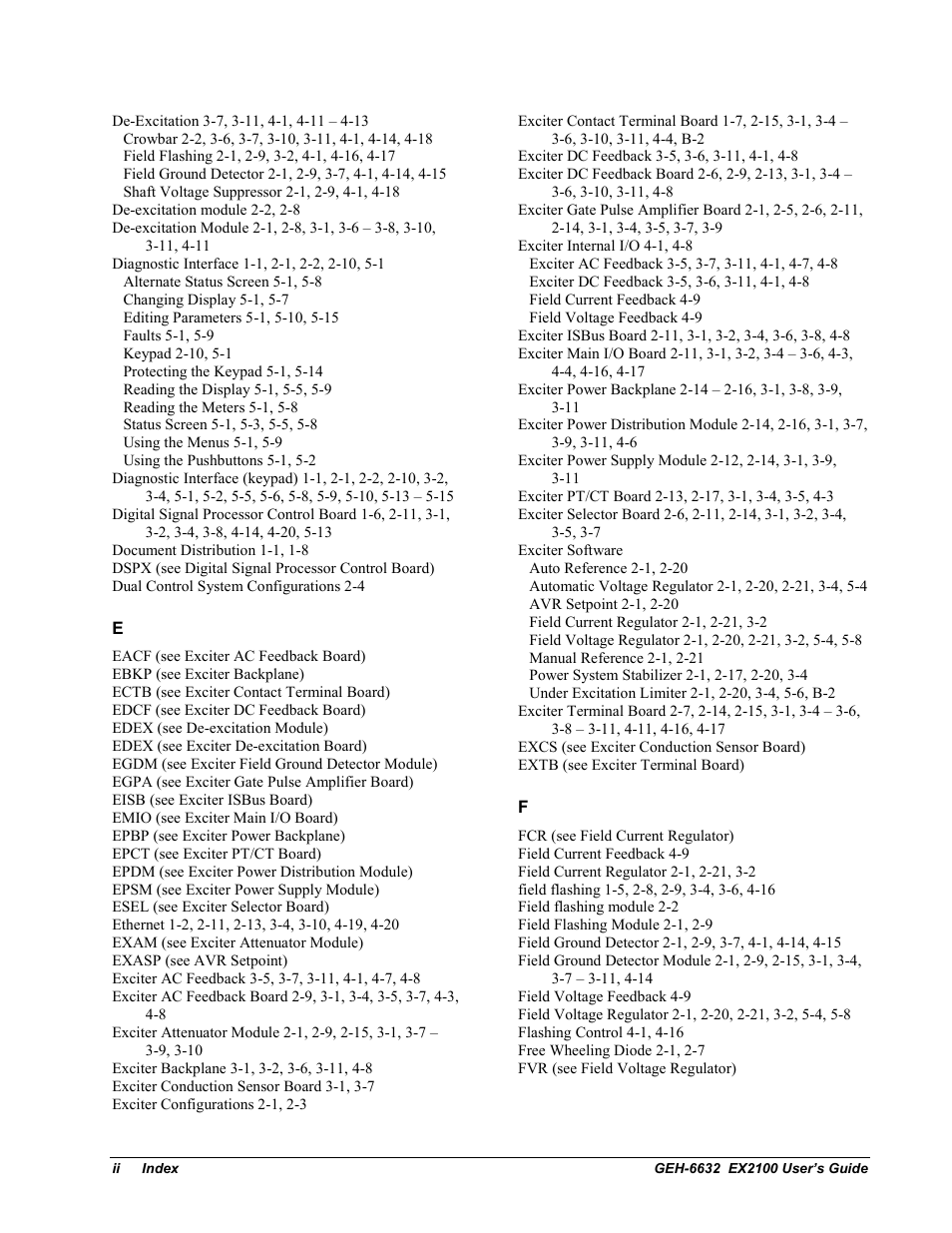 GE EX2100 User Manual | Page 114 / 118