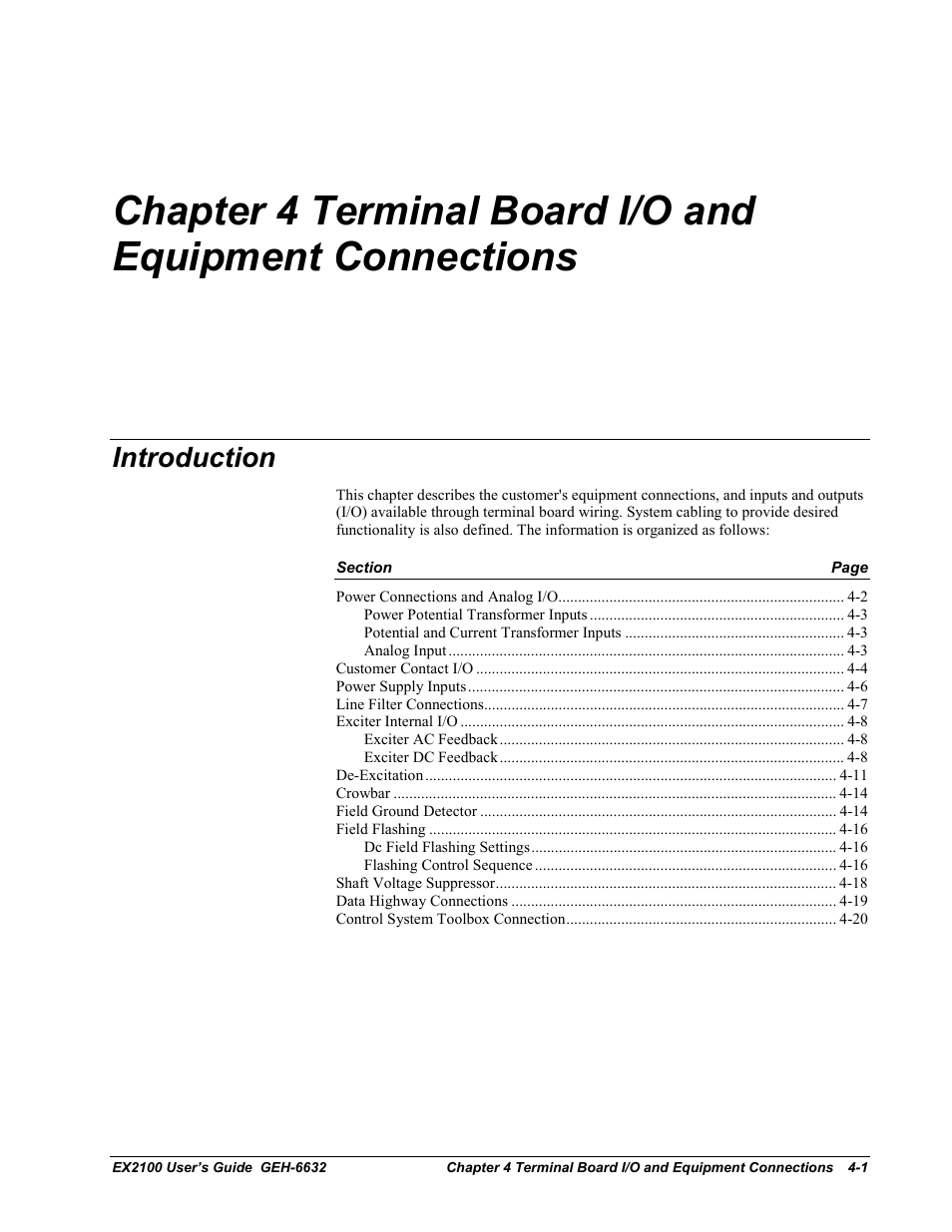 Introduction | GE EX2100 User Manual | Page 57 / 118