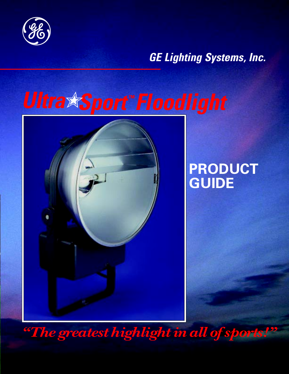 GE UltraSport User Manual | 12 pages