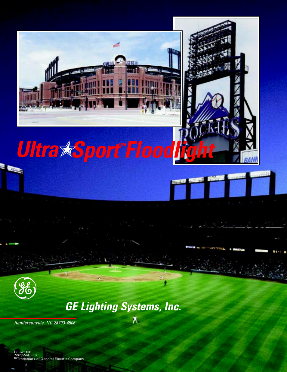 Sport, Floodlight ultra | GE UltraSport User Manual | Page 12 / 12