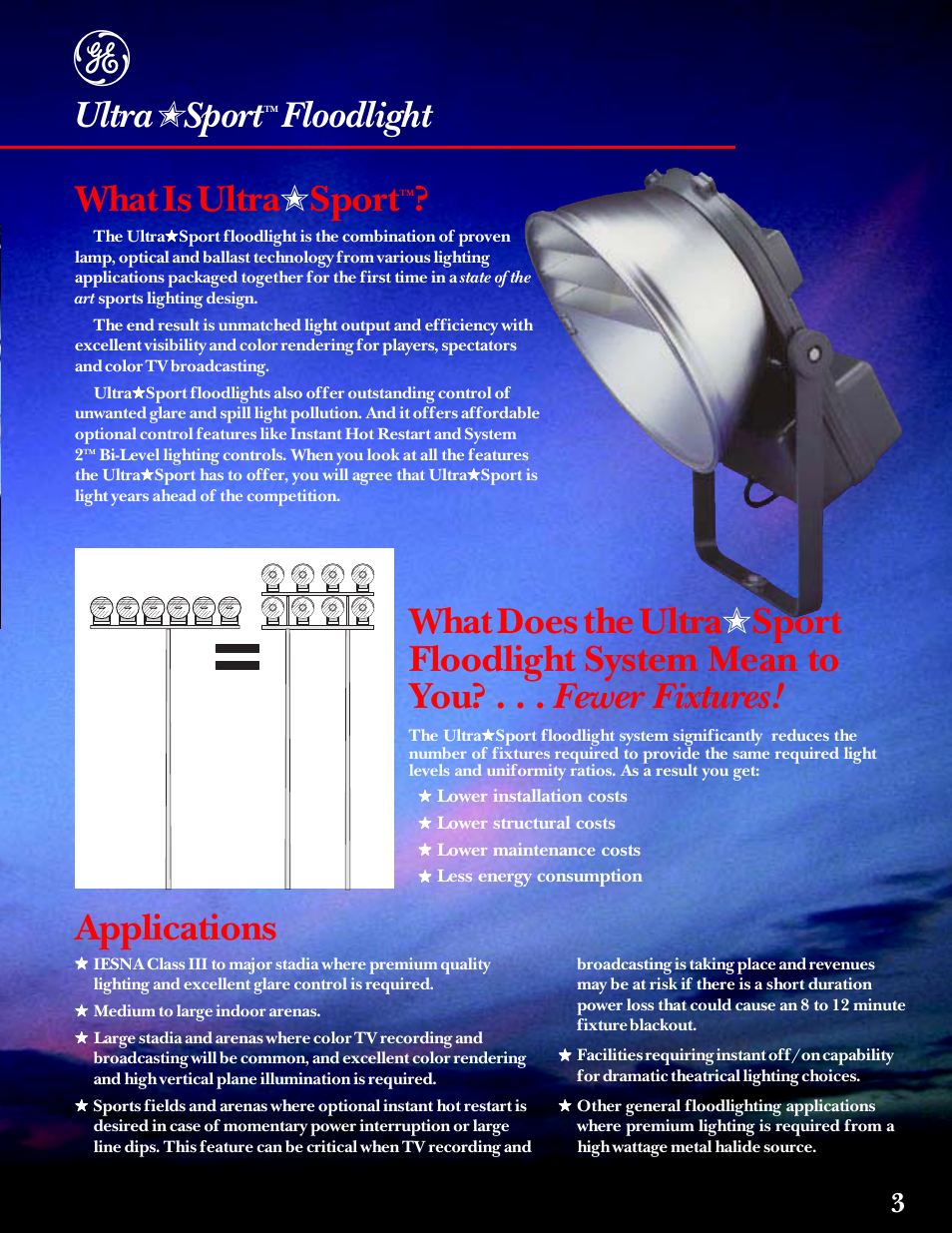 What is ultra ✭ sport, Ultra, Sport | Applications | GE UltraSport User Manual | Page 3 / 12