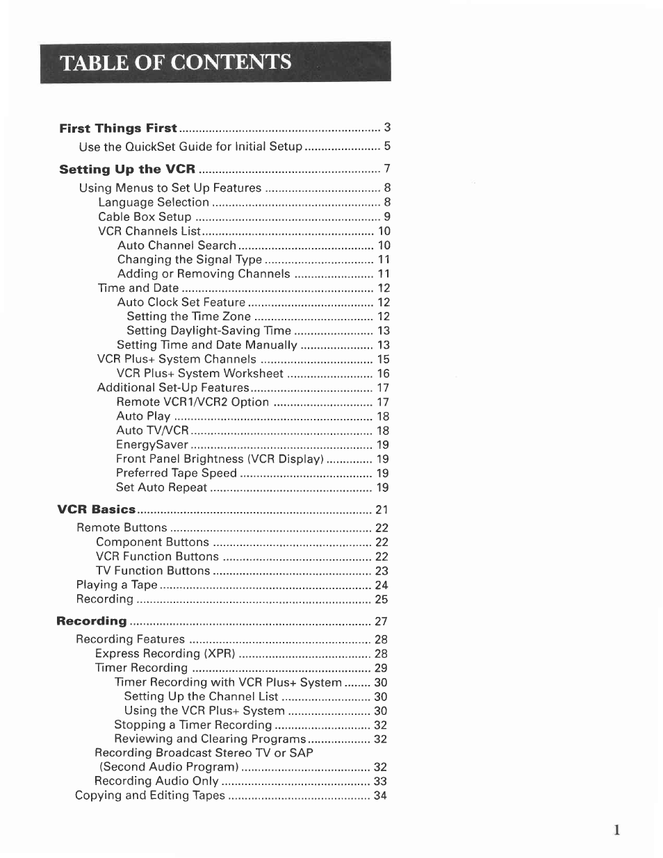 GE VG4275 User Manual | Page 3 / 72