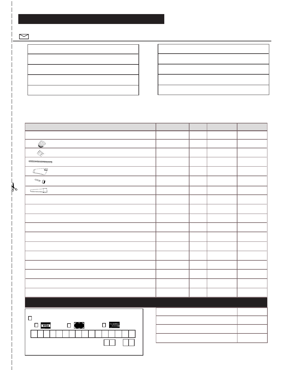 Customer order form, Authorized appliance parts | GE 71337 User Manual | Page 9 / 22