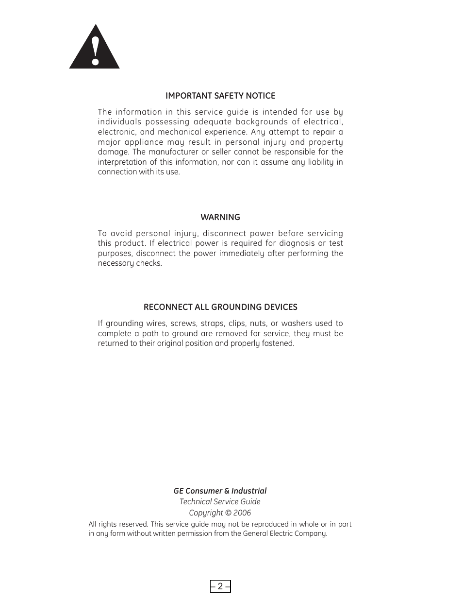 GE PROFILE PDE9900 User Manual | Page 2 / 37