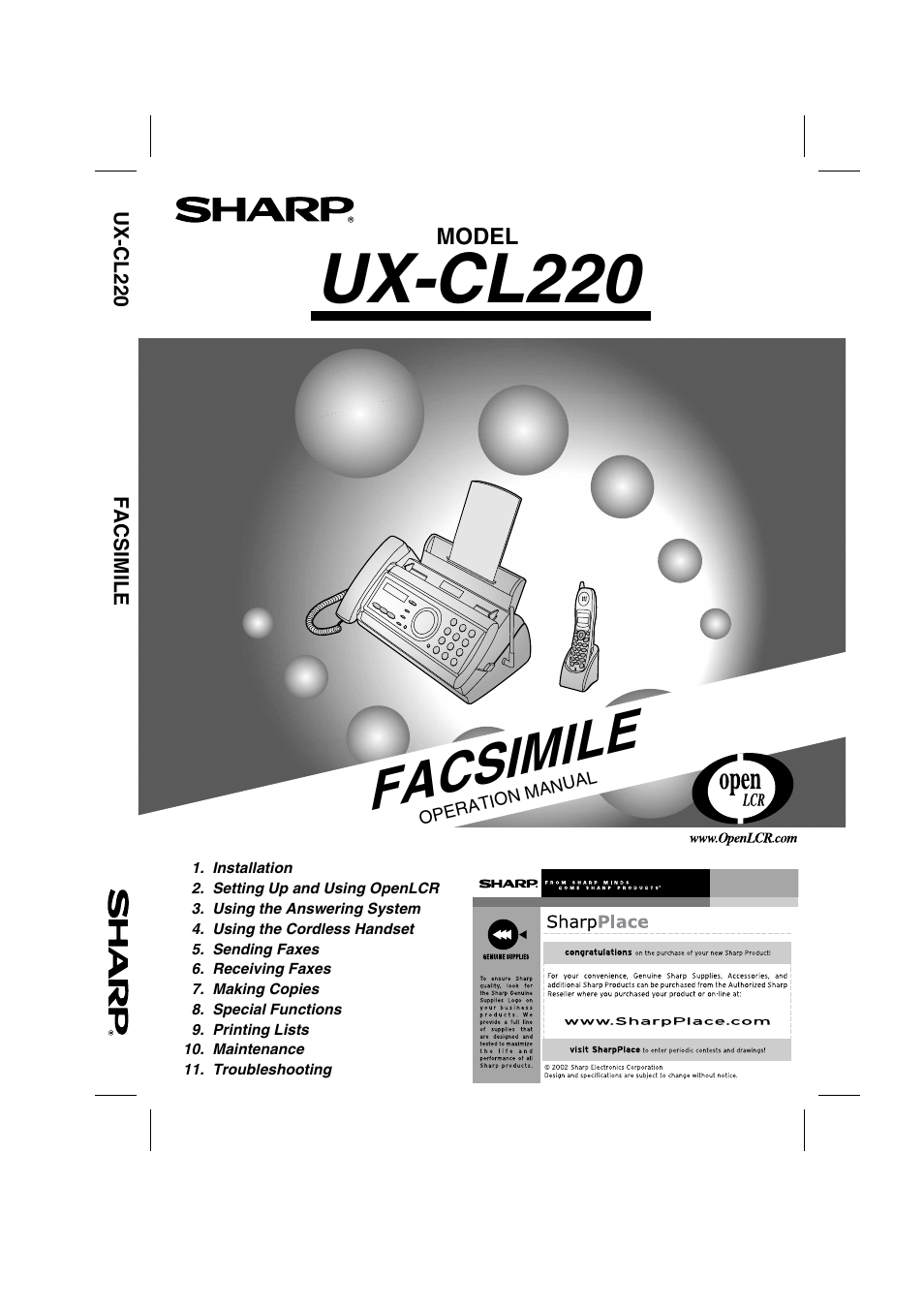 GE UX-CL 220 User Manual | 143 pages