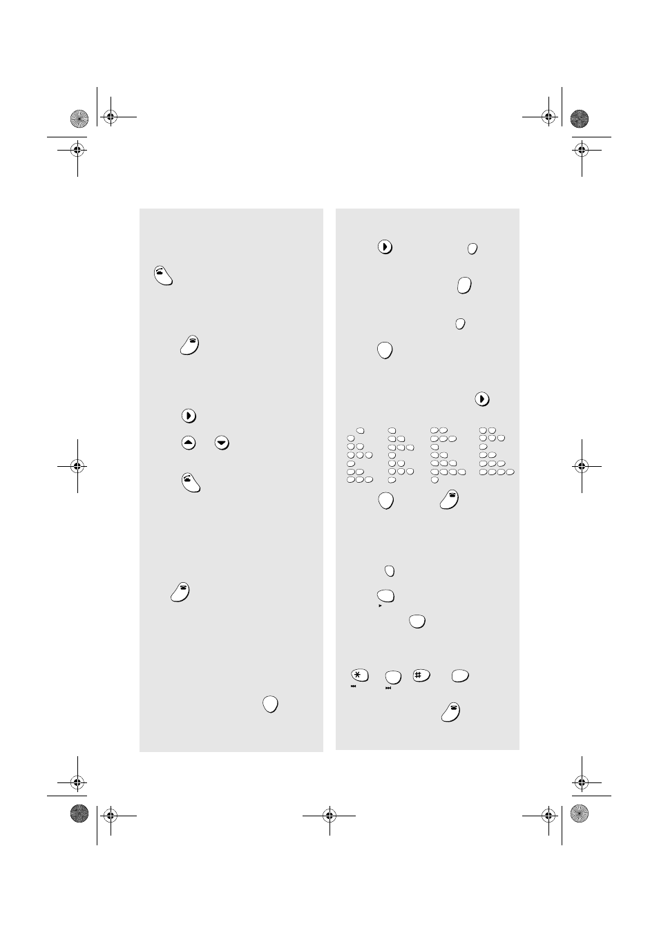 Using the cordless phone, 4 when finished, press, Search | GE UX-CL 220 User Manual | Page 132 / 143