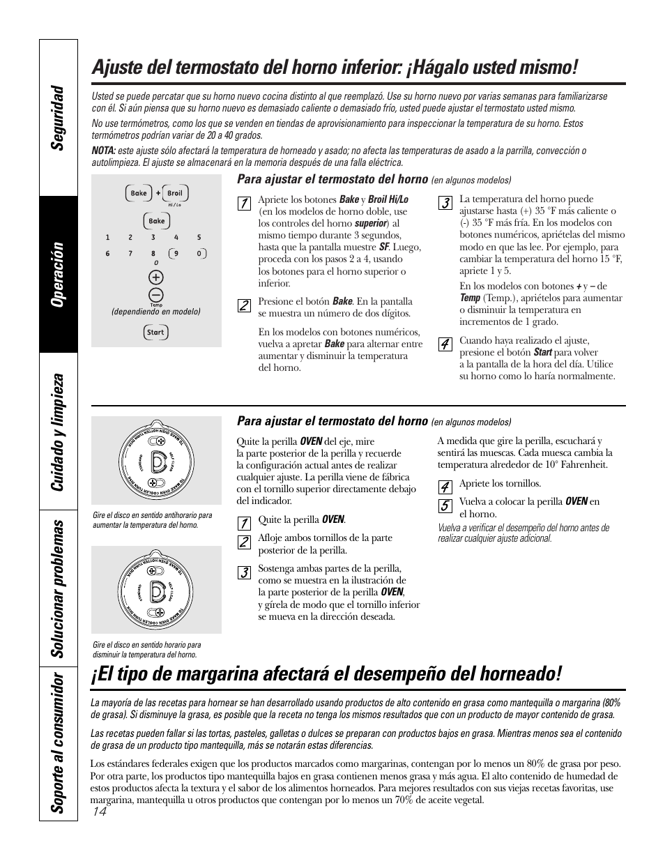 Termostato | GE JKP3527 User Manual | Page 46 / 64