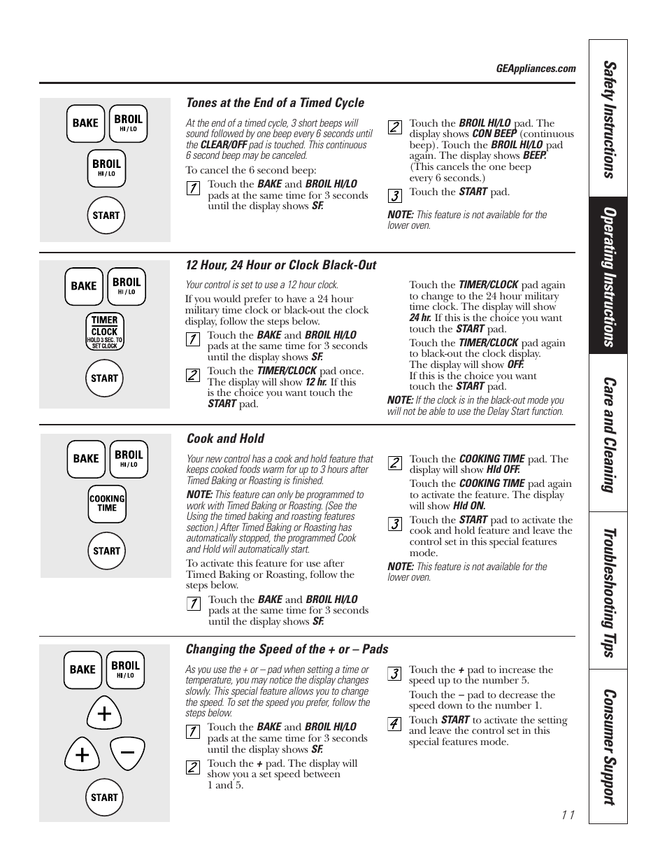GE JRS06 User Manual | Page 11 / 24
