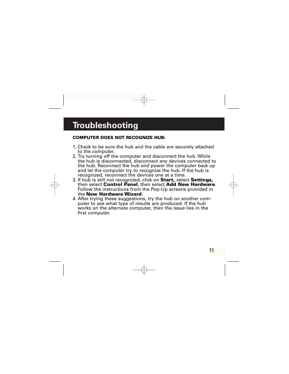Troubleshooting | GE HO97958 User Manual | Page 12 / 43