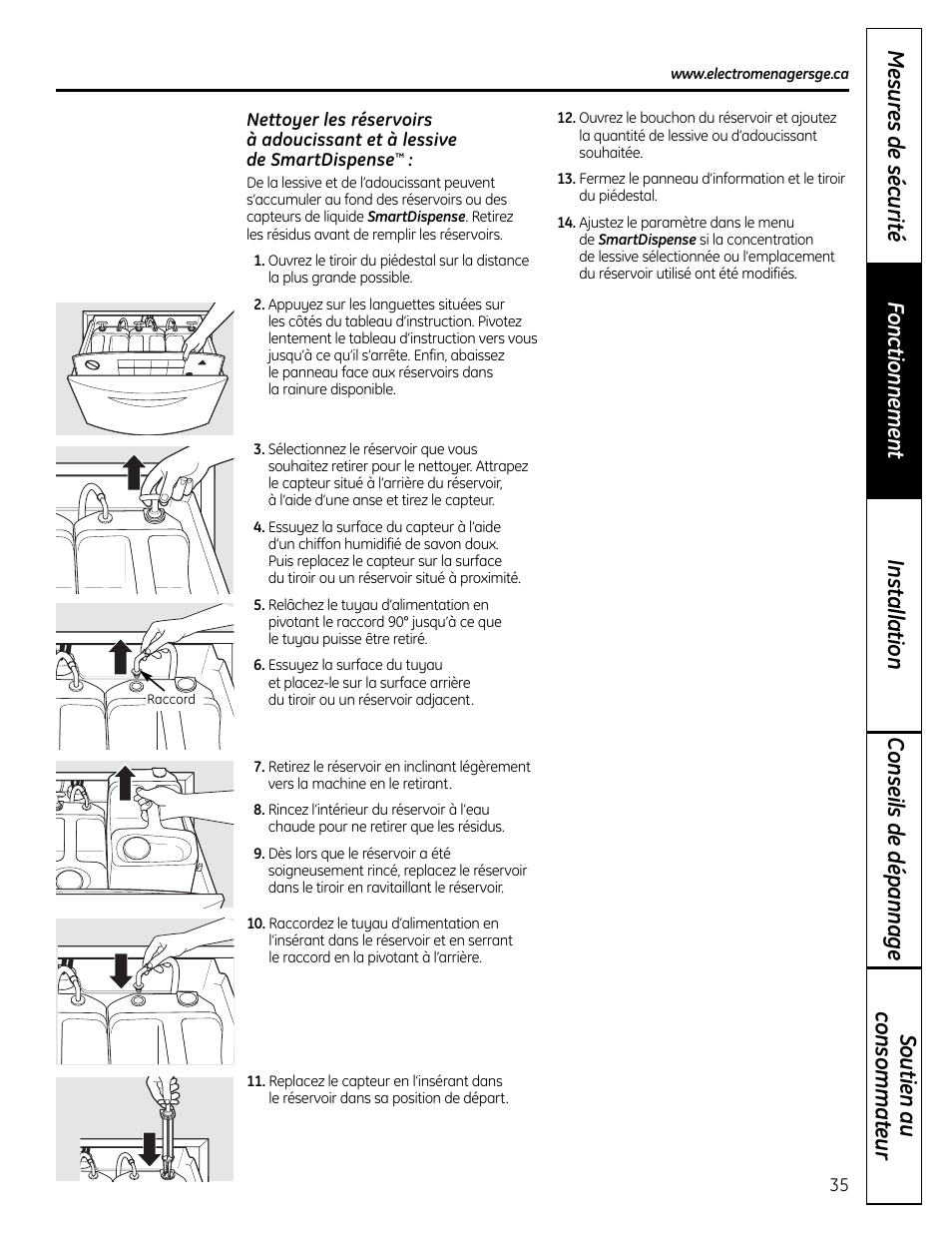 GE Profile SmartDispense SPBD880 User Manual | Page 35 / 64