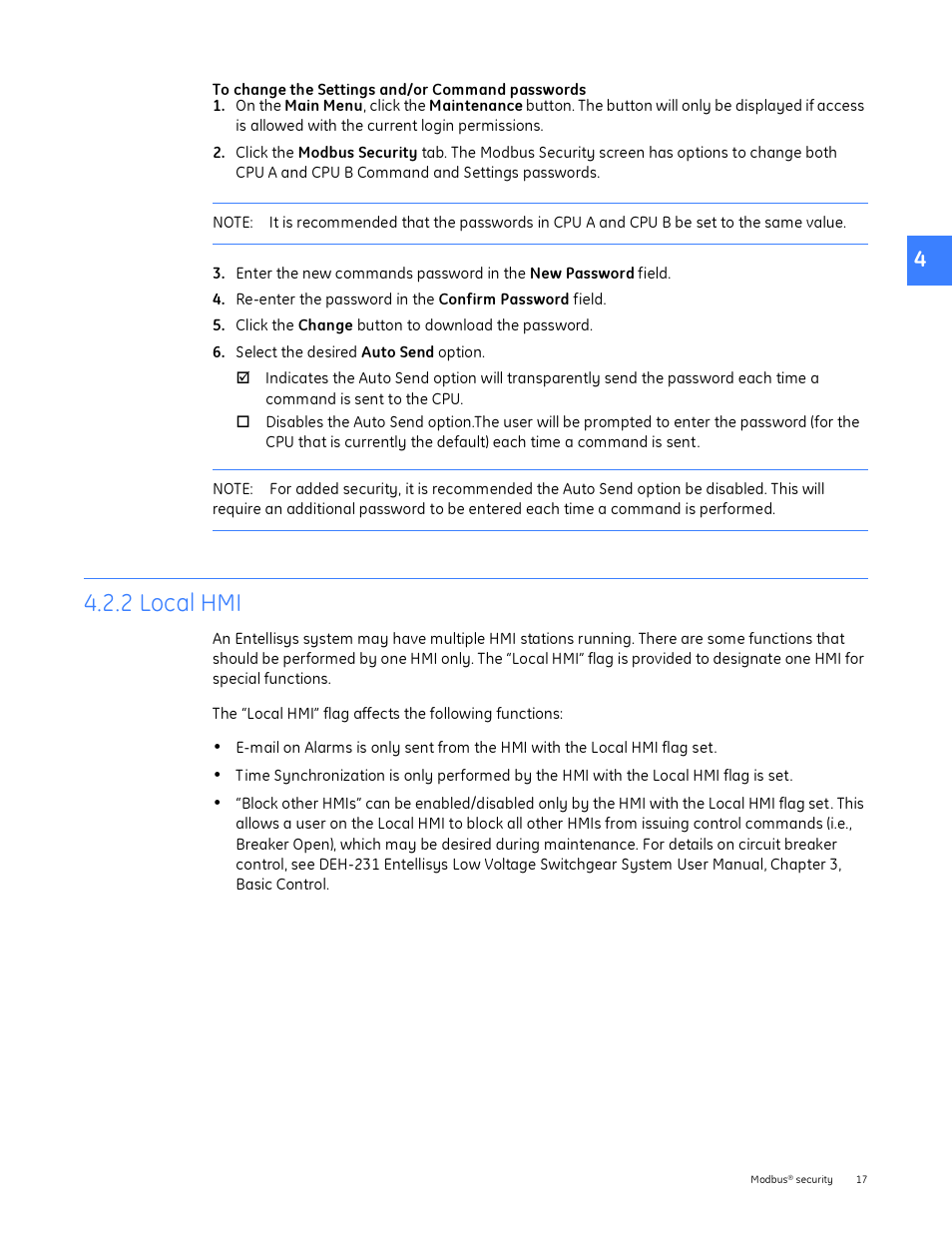 2 local hmi | GE Industrial Solutions Entellisys System Administrator Manual User Manual | Page 17 / 62