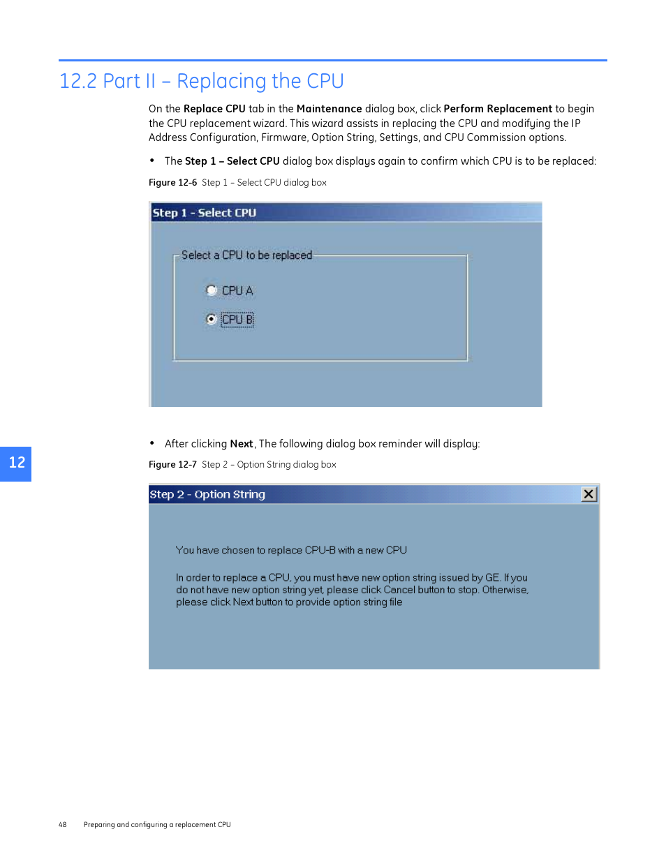 2 part ii - replacing the cpu, 2 part ii – replacing the cpu | GE Industrial Solutions Entellisys System Administrator Manual User Manual | Page 48 / 62
