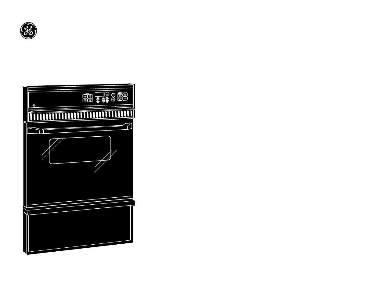 Jgrp17bew—built-in gas oven | GE JGRP17BEW User Manual | Page 2 / 2
