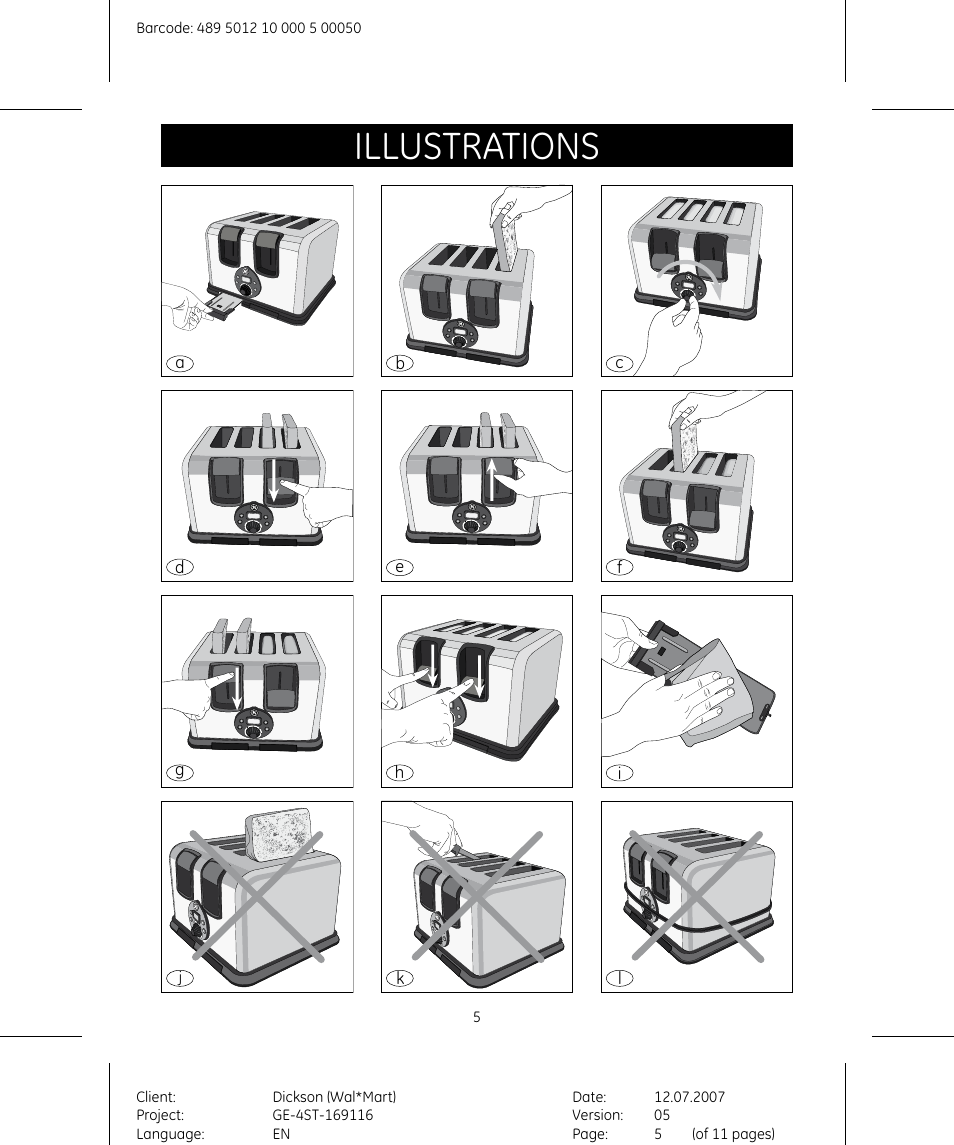 Illustrations | GE 681131691154 User Manual | Page 5 / 11