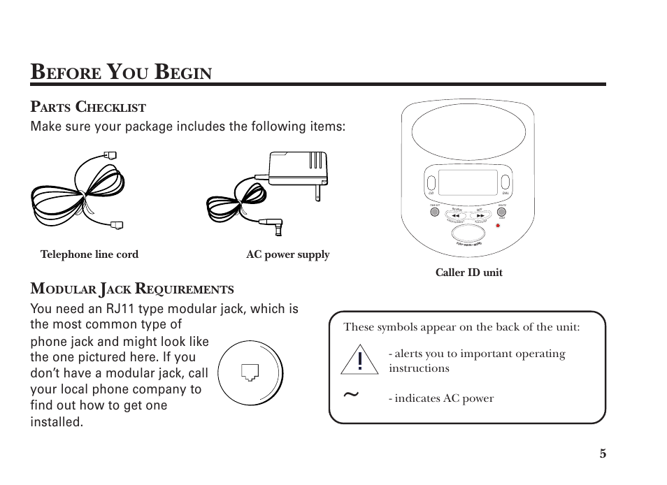 Efore, Egin | GE 15298530 User Manual | Page 5 / 24