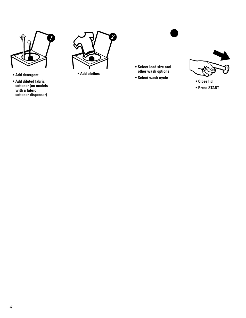 Control panel | GE WZRE5260 User Manual | Page 4 / 16