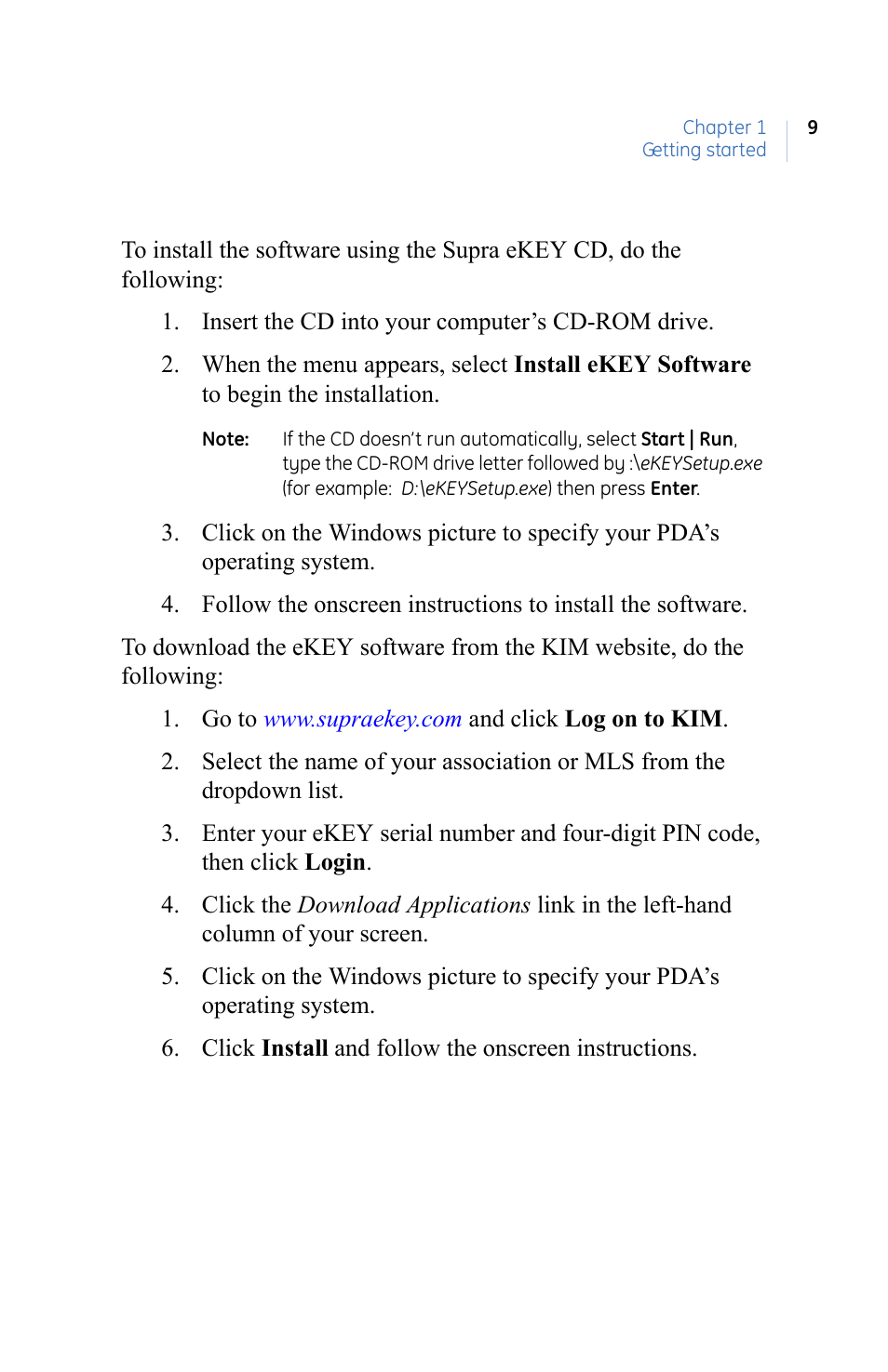 GE eKEY User Manual | Page 17 / 82