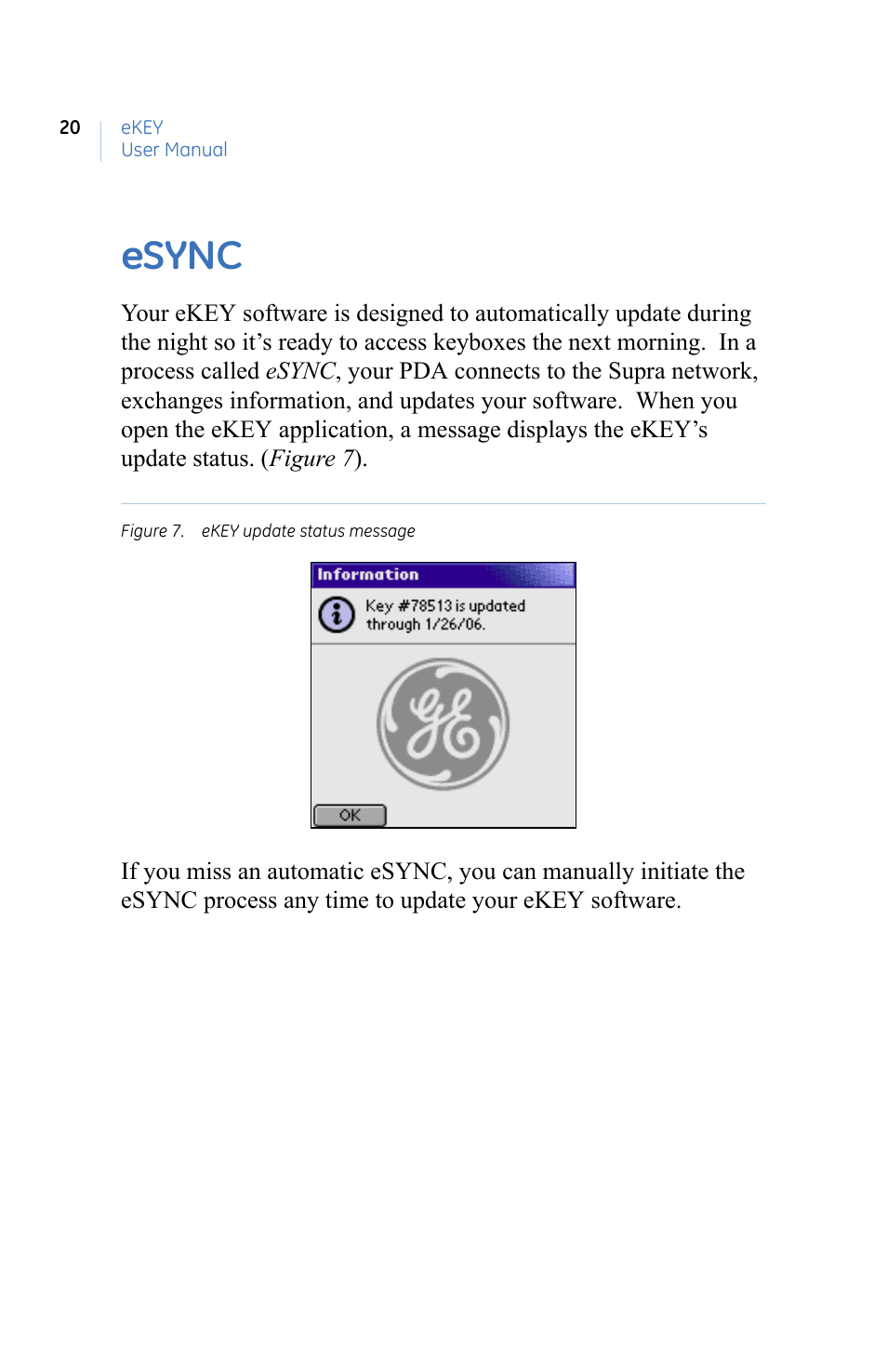 Esync | GE eKEY User Manual | Page 28 / 82