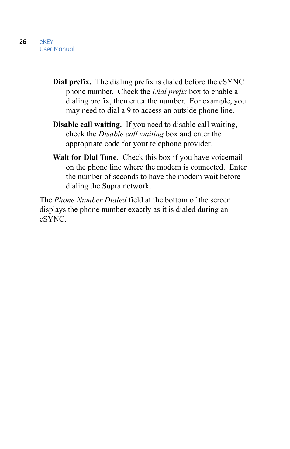 GE eKEY User Manual | Page 34 / 82