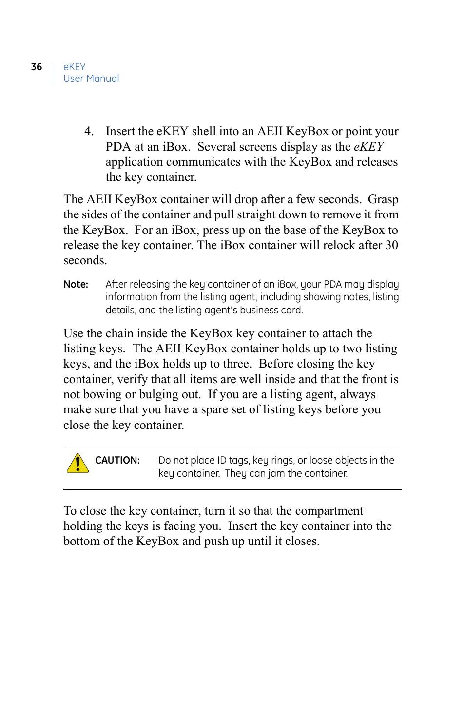 GE eKEY User Manual | Page 44 / 82