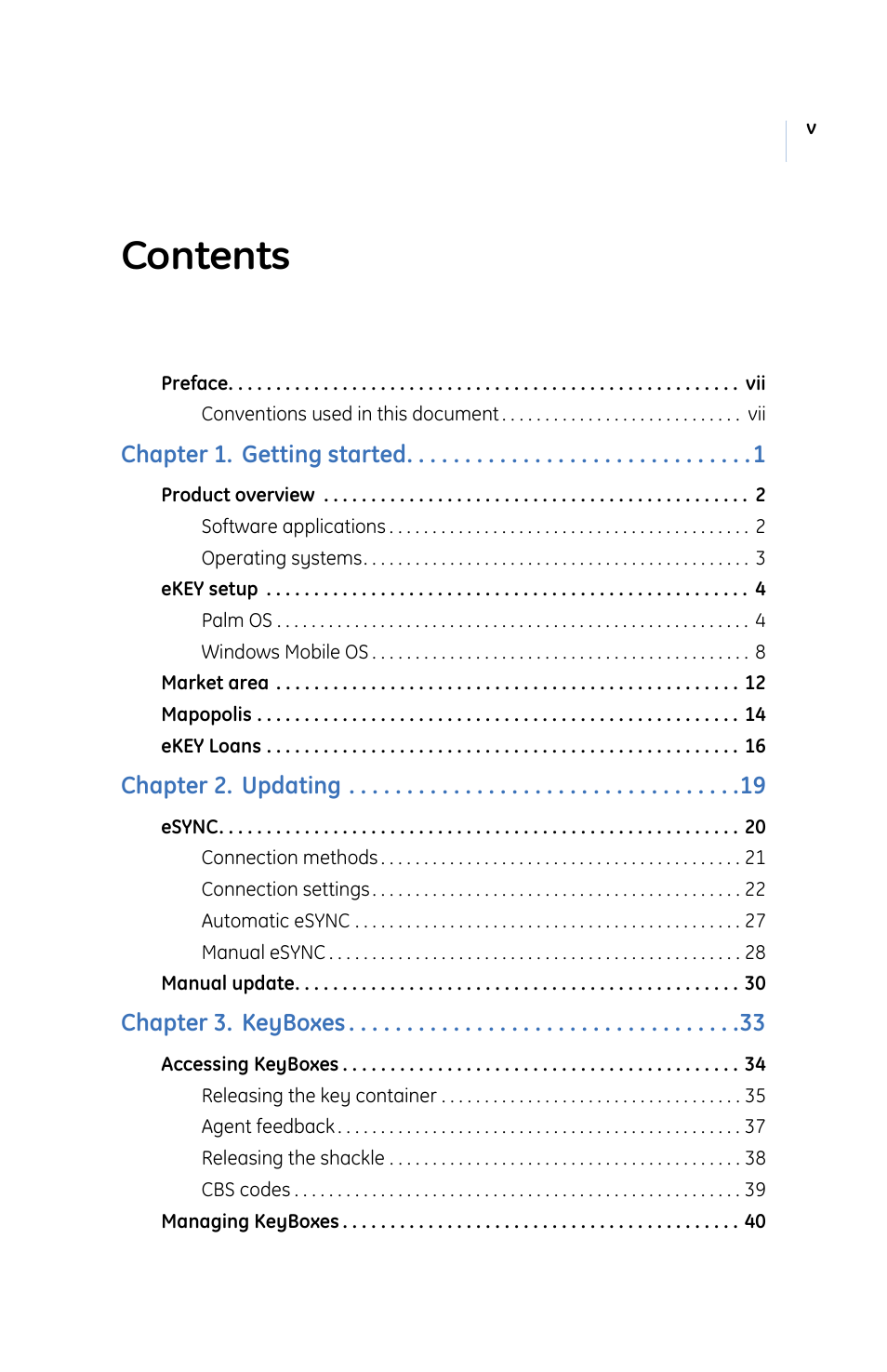 GE eKEY User Manual | Page 5 / 82