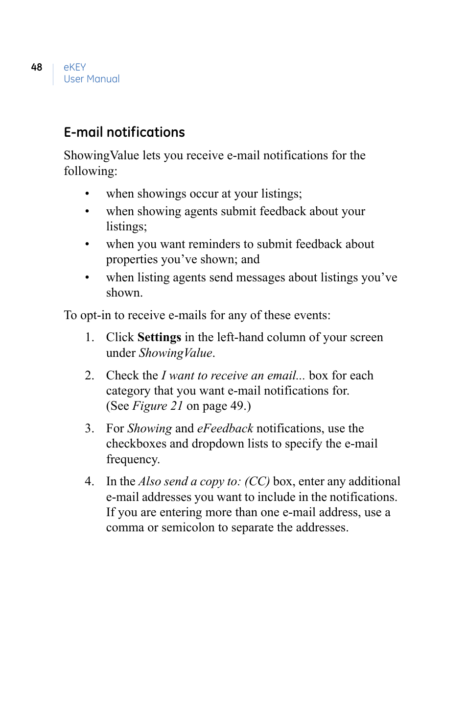 GE eKEY User Manual | Page 56 / 82