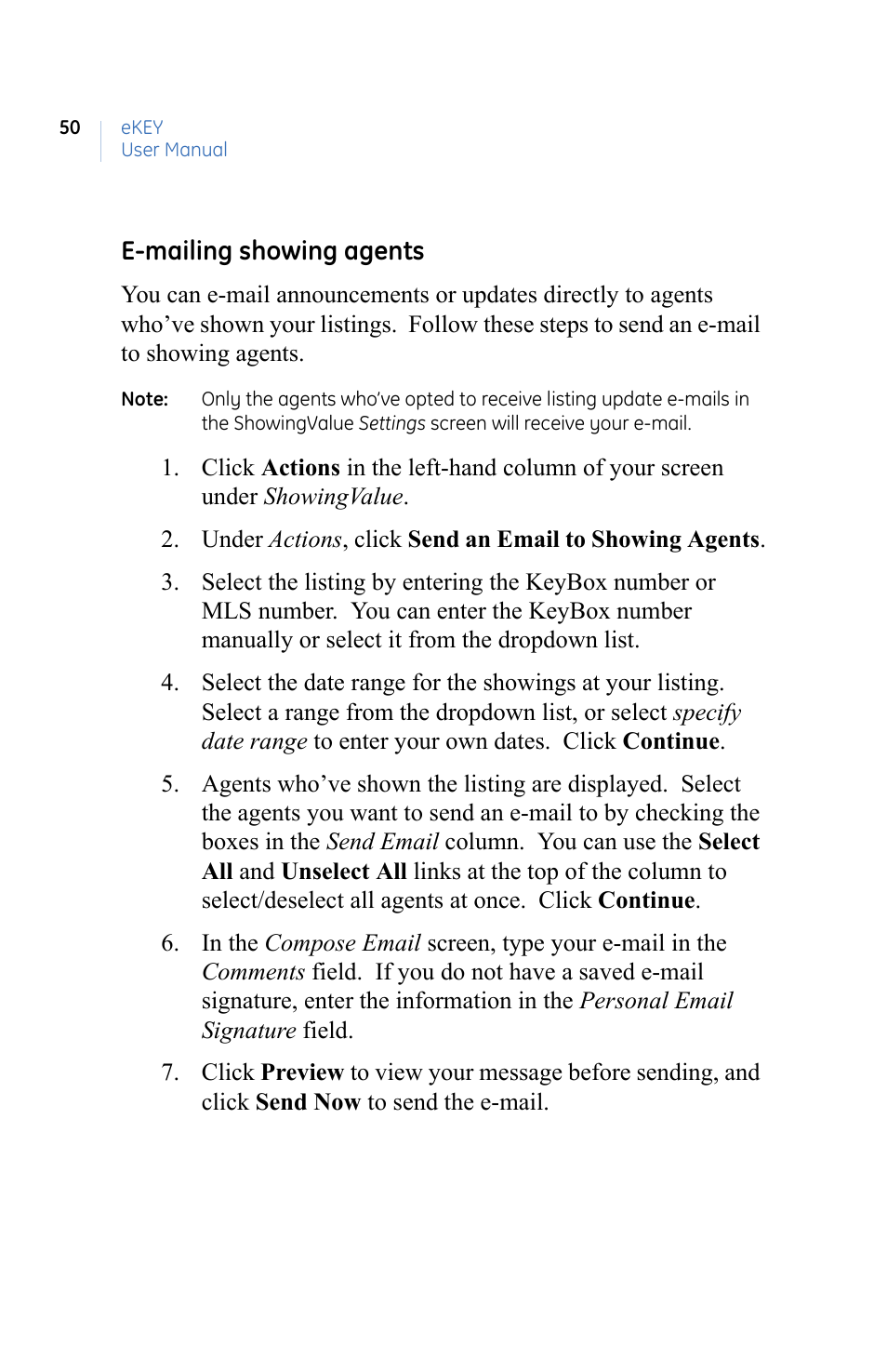 GE eKEY User Manual | Page 58 / 82
