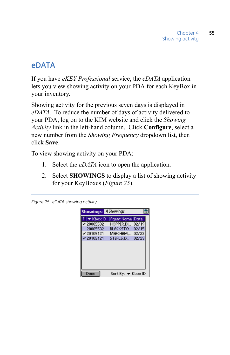 Edata | GE eKEY User Manual | Page 63 / 82