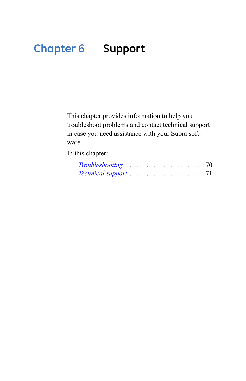 Chapter 6. support, Chapter 6 support | GE eKEY User Manual | Page 77 / 82