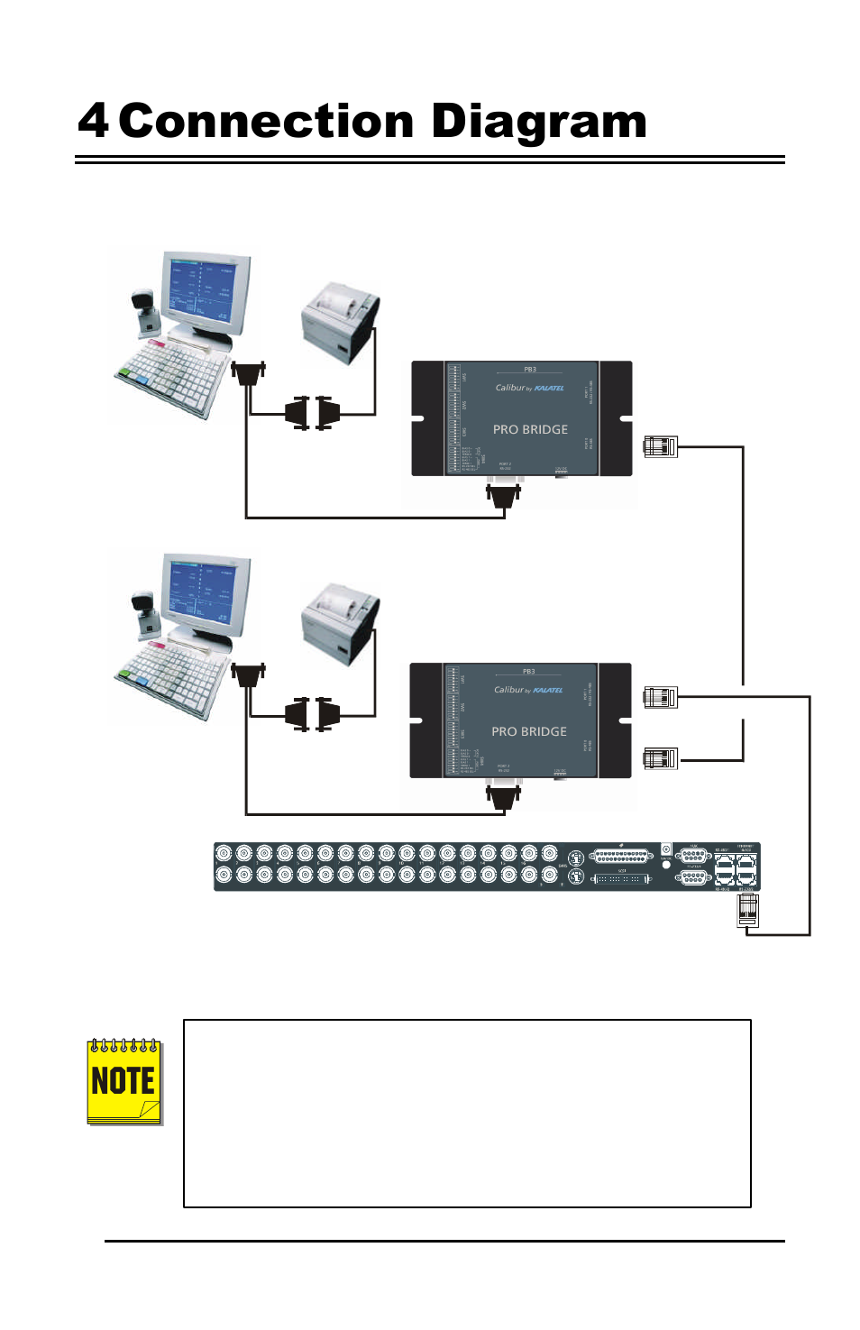 4 connection diagram, Dvmre triplex, Cbr-pb3-wd | Receipt printer receipt printer | GE Calibur CBR-PB3-WD User Manual | Page 11 / 37