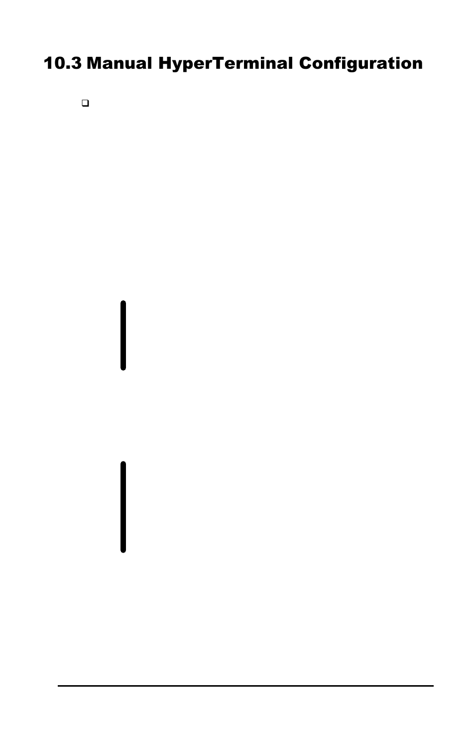 3 manual hyperterminal configuration | GE Calibur CBR-PB3-WD User Manual | Page 28 / 37